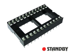 20pcs Wide 24 pin DIP24 IC Sockets Integrated Circuit Adaptor Solder Type Socket - Bild 1 von 1