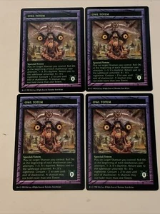 (4) 1997 Shadowrun : The Trading Card Game OWL TOTEM Collectible Card - Picture 1 of 2