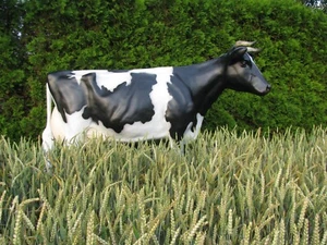 Melkkuh Holstein Friesian Kuh lebensgroß 3D Außenwerbung Skulptur Tierfigur Deko - Picture 1 of 24