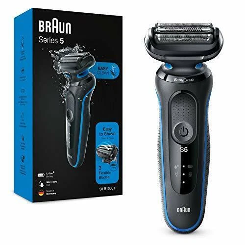 Braun Series 5 50-B1000s Rasoio Elettrico Wet&Dry - Blu