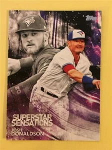 2018 Topps Series 1 Superstar Sensations Insert #SSS-3 Josh Donaldson Blue Jays - Picture 1 of 1
