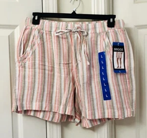 Briggs Ladies' Linen Blend Pull-On Short, Size-L - Picture 1 of 3