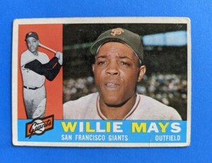 1960 Topps - Willie Mays HOF #200 - San Francisco Giants VG