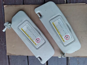 2002 - 2010 LEXUS SC430 LEFT RIGHT SUNVISORS TAN - Picture 1 of 2