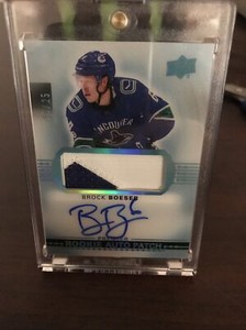 2017-18 Upper Deck Premier Acetate Rookie Auto Patch Brock Boeser 20/25 RC