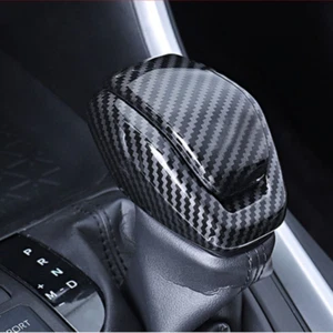 Carbon fiber Gear Shift Knob Cover Trim 2pcs For 2019-2023 Toyota RAV4 - Imagen 1 de 7