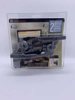 New!! Atlantic 2 Universal Speaker Mounting Bracket Tilt Swivel Up to 10 lbs - Image 1 of 4