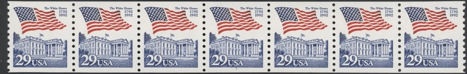 1992 US Scott #2609 29c Flag over White House PNC7 Plate #7 MNH - Image 1 of 1