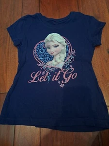 Justice Size 6 Frozen Elsa Tshirt EUC - Picture 1 of 2