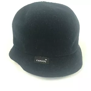 Vintage Kangol Kids Unisex Bucket Hat Cap Size S Black Made in Cumbria England - Picture 1 of 7