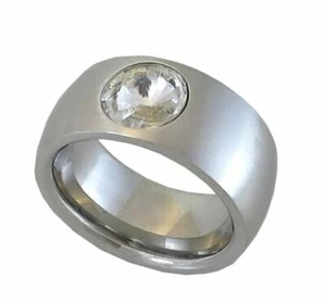 exkl. Bandring/Edelstahl rhodiniert mit Premium Crystal, verschiedene Größen - Bild 1 von 5