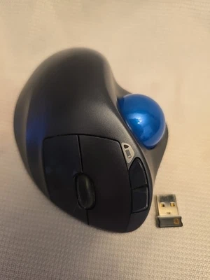 Logitech M570 Wireless Trackball Ergonomic Design - Image 1 of 4