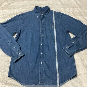 Denim Polo Ralph Lauren Classic Fit Herren Medium Western Jeanshemd/Übergangsjacke - Bild 1 von 9