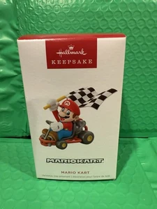Hallmark Mario Kart Nintendo Christmas Keepsake Ornament Checkered Flag NEW - Picture 1 of 4