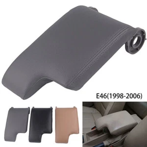 Gray Center Console Lid Armrest Arm Rest Cover For BMW E46 3 Series 1999-2004 - Bild 1 von 7