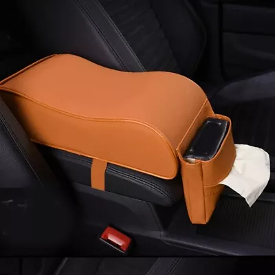 Cojín de protección de consola central automática de cuero para reposabrazos de coche grueso Foto 1 de 4