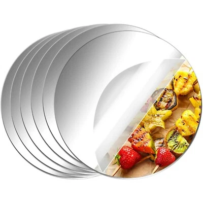 Spiegel Rund Scheiben aus Acrylglas Runde Plexiglas Kreis Basteln Silber Deko - Bild 1 von 4