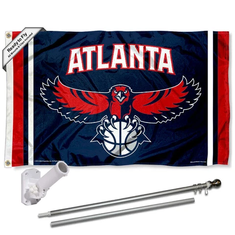 Atlanta Hawks Flag Pole and Bracket Kit Cover