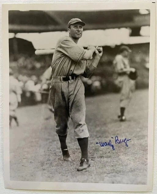 Wally Berger (d. '88) Signed Autographed Vintage Glossy 8x10 Photo Boston Braves - Image 1 of 1
