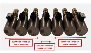 7PCS kit 334740BA 8L90 8L45 8L50 VALVE SOLENOIDS For Cadillac Chevrolet GMC - Picture 1 of 9