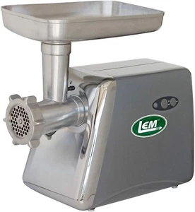 NEW Electric Meat Aluminum Countertop Grinder Compact #8 LEM Products 575 Watt - Picture 1 of 2