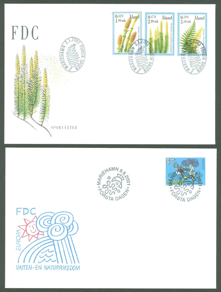 Aland L42 2 FDC 2001 - Nature Flora Plants - Europa - Image 1 of 1