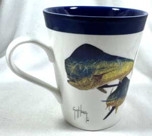 Taza de café Guy Harvey 2008 pesca en alta mar Mahi - Mahi en la foto azul - Imagen 1 de 19