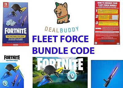 🎮 Fortnite Fleet Force Bundle Code For The Nintendo Switch Console Lite 500 VC✅ • 39.84£
