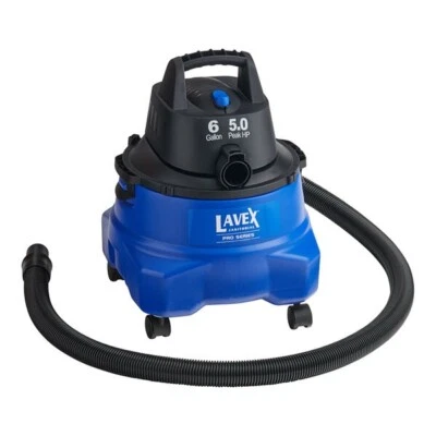 Lavex Pro 6-Gallon 5 Peak HP Polypropylene Wet/Dry Vac with Toolkit - Image 1 of 4