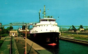Postkarte The Soo Locks Sault Ste. Marie Michigan - Bild 1 von 2