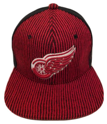 Zephyr NHL Detroit Red Wings RARE “Knitted” Flat Bill SnapBack Hat BRAND NWT - Image 1 of 4