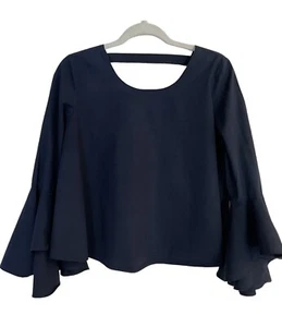 Soprano Top Bell Sleeve Blouse Boho Fairy Lagenlook Festival Hippie 90s Y2K Sz L - Picture 1 of 7