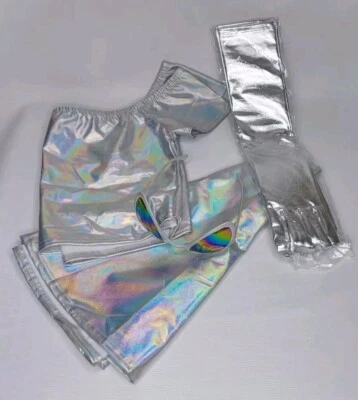 Disfraz de Halloween extraterrestre plateado para mujer junior talla mediana disfraces Foto 1 de 4