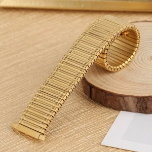 Banda de reloj elástica negra/dorada/plata para pulsera de acero elástica 16/18/20/22 mm - Imagen 1 de 18
