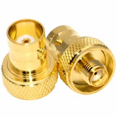 2pcs SMA Female To BNC Female Convert Adaptor For Two Way Radio BaoFeng UV-5R - Image 1 of 4