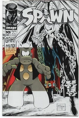 SPAWN #10 – DIRECT EDITION – CEREBUS CROSSOVER – TODD MCFARLANE COVER - 1993 - Image 1 of 2