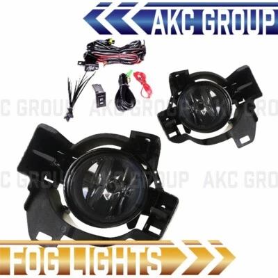 For 2010-2012 Nissan Altima 4 Door Clear Lens Chrome Housing Fog Light Lamp Pair - Image 1 of 4