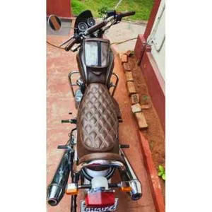 DUAL TONE DIAMOND SEAT COVER FIT FOR ROYAL ENFIELD INTERCEPTOR 650 INT 650 - Bild 1 von 8