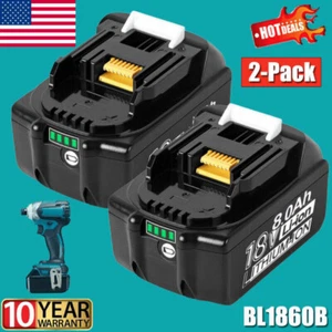 2 Pack 8.0Ah 18V For Makita LXT Lithium-Ion BL1830 BL1850 BL1860 Tool Battery - Picture 1 of 15