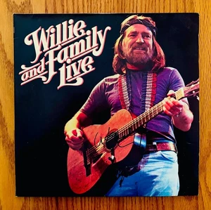 WILLIE NELSON~Signed WILLIE & FAMILY LIVE Double Album~Near Mint! The Highwaymen - Picture 1 of 5