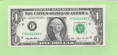 1993 ..UNCIRC $1  F 5150 2269 C  .... 1993  $1  F-C     NICE NOTE      FRN - Image 1 of 2