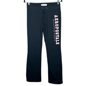 Pantalones deportivos Aeropostale East Coast calce y acampanados tiro bajo polar para mujer talla S - Imagen 1 de 8