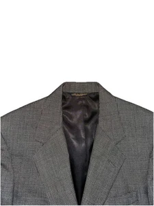 Vintage Brooks Brothers Sports Coat Blazer Men’s Size 37R Gray/ Black  - Picture 1 of 7