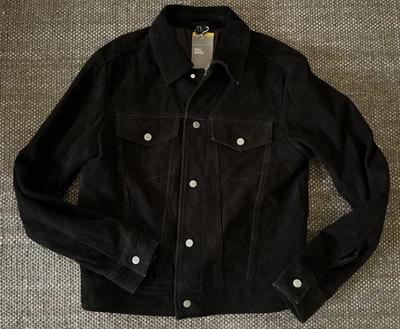 NUEVA Chaqueta Para Hombre H&M Marrón Gamuza Estilo Occidental, Forrada - 38 R Foto 1 de 4