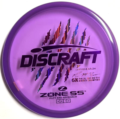 Discraft Zone SS 6x Garra Paul McBeth - 178g Escala Edición Limitada Nuevo Foto 1 de 4