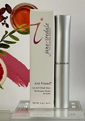 Jane Iredale JUST KISSED Lip & Cheek Stain ~ New In Box ~  Pick Your Shade! - Image 1 of 2