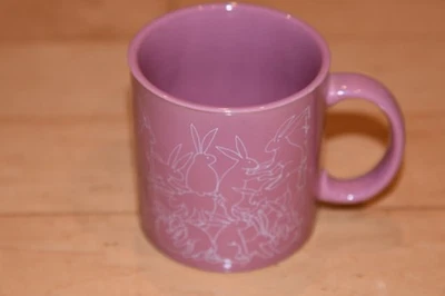 Taylor & Ng Mug Pink Naughty Bunny Rabbit 1979 - Image 1 of 4