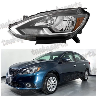 Halogen Headlamp Headlight For 2016-2019 Nissan Sentra Driver Left Side - Image 1 of 4