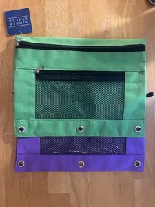 Lotto di 2 borse fisse UNISEX BTS 8x10 con 2 tasche con cerniera per 3 raccoglitori ad anelli - Foto 1 di 2