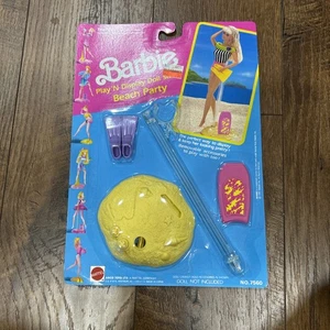 Barbie Play n Display 1991 vintage muñeca soporte playa fiesta nuevo en paquete wakeboard - Imagen 1 de 2